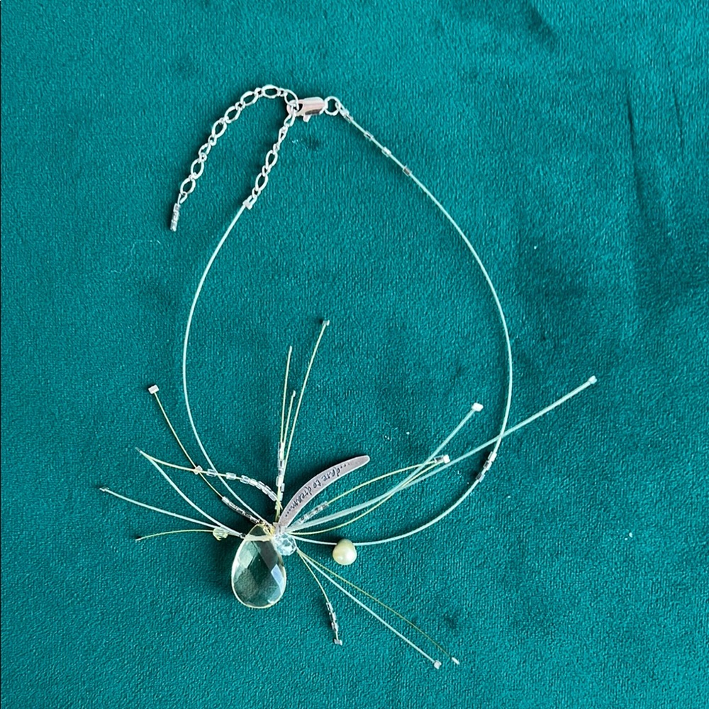 Stephanie Lapierre x Cirque du Soleil Necklace with Crystal Pendant, RARE